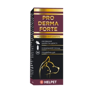 Shampooing antifongique PRO Derma Forte pour animaux de compagnie